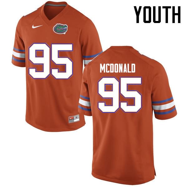 Youth NCAA Florida Gators Ray McDonald #95 Stitched Authentic Nike Orange College Football Jersey MLB2165KO